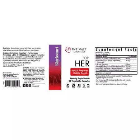 Комплекс для Неї Intimate Essentials For Her Sexual Response And Libido Boost Bluebonnet Nutrition 60 капсул: ціни та характеристики