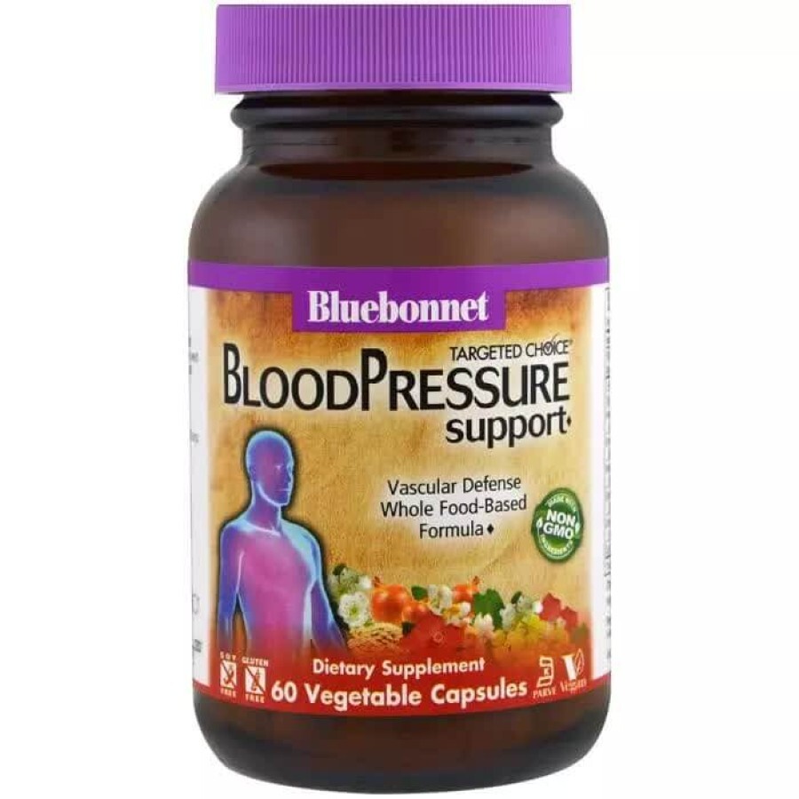 Комплекс для нормализации кровяного давления Targeted Choice Bluebonnet Nutrition 60 растительных капсул: цены и характеристики