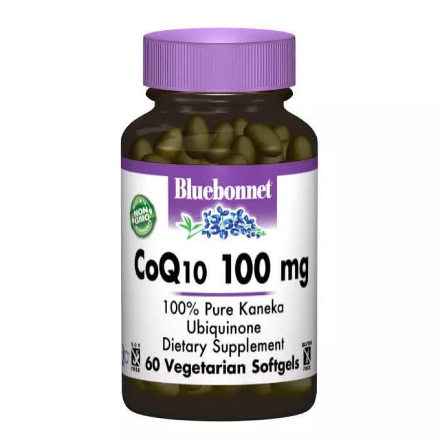 Коензим Q10 100 мг Bluebonnet Nutrition 60 желатинових капсул: ціни та характеристики