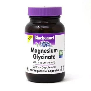 Магний глицинат 400 мг Magnesium Glycinate Bluebonnet Nutrition 60 вегетарианских капсул