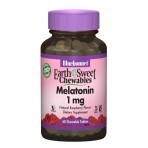 Мелатонін 1 мг смак малини Earth Sweet Chewables Bluebonnet Nutrition 60 жувальних таблеток: ціни та характеристики