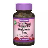 Мелатонін 1 мг смак малини Earth Sweet Chewables Bluebonnet Nutrition 60 жувальних таблеток