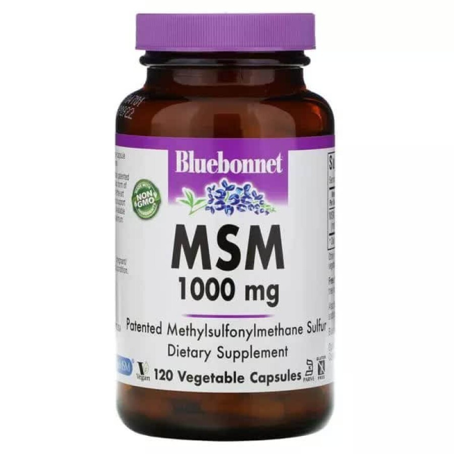МСМ 1000 мг MSM Bluebonnet Nutrition 120 вегетаріанських капсул: ціни та характеристики