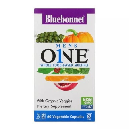 Мужские мультивитамины Men's One Bluebonnet Nutrition 60 вегетарианских капсул
