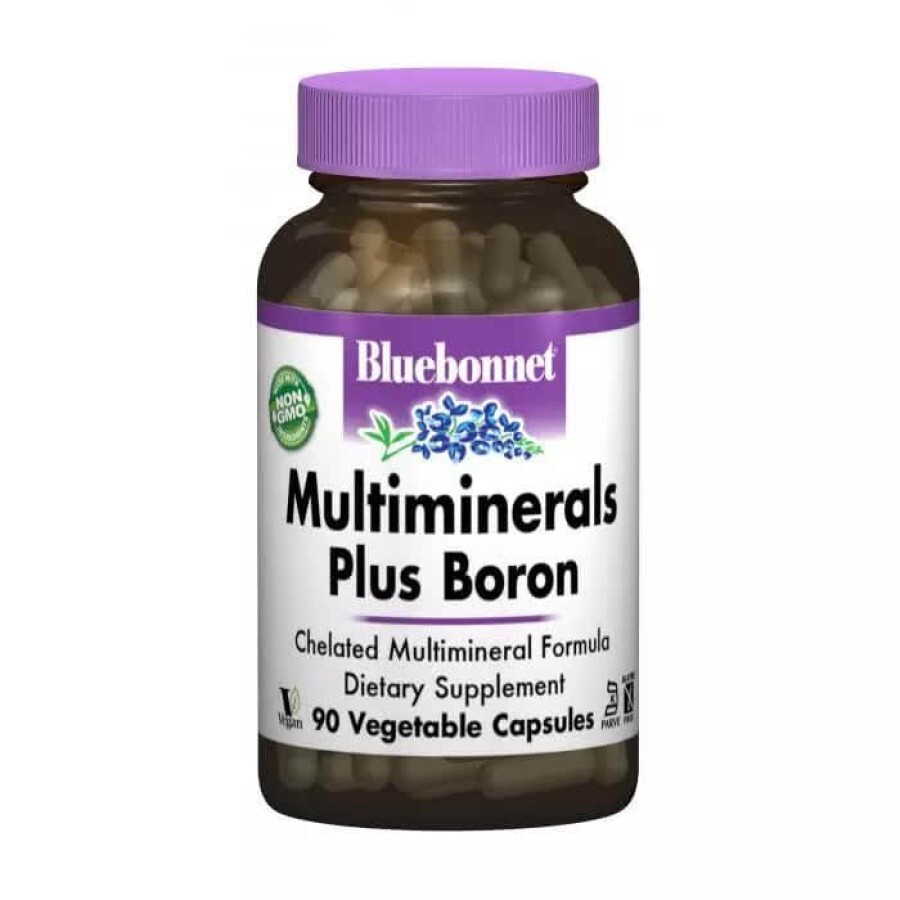 Мультиминералы + Бор с железом Bluebonnet Nutrition 90 гелевых капсул: цены и характеристики