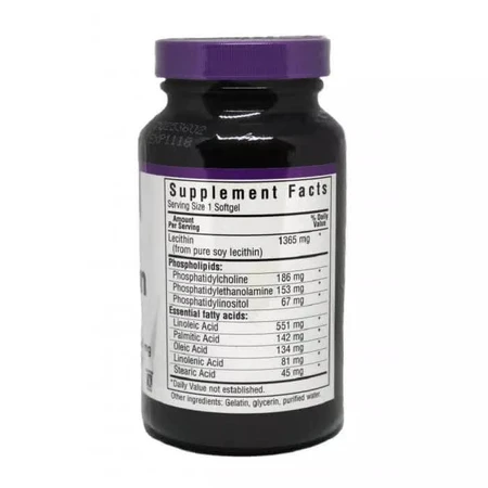 Натуральный лецитин 1365 мг Bluebonnet Nutrition 90 желатиновых капсул: цены и характеристики
