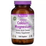 Хелатний кальцій і магній Chelated Calcium Magnesium Bluebonnet Nutrition 120 таблеток