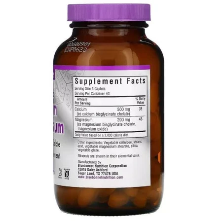 Хелатный кальций и магний Chelated Calcium Magnesium Bluebonnet Nutrition 120 таблеток : цены и характеристики