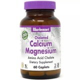 Хелатный кальций и магний Chelated Calcium Magnesium Bluebonnet Nutrition 60 таблеток 