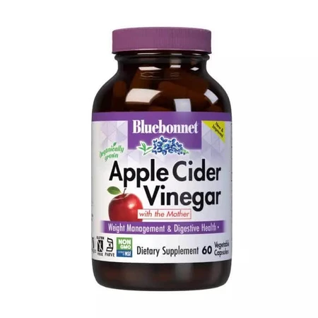 Яблочный уксус Bluebonnet Nutrition Apple cider vinegar, 60 вегетарианских капсул : цены и характеристики