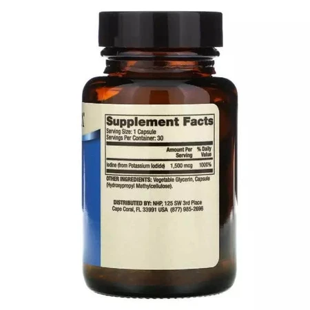 Йод 15 мг Iodine Dr. Mercola 30 капсул: ціни та характеристики