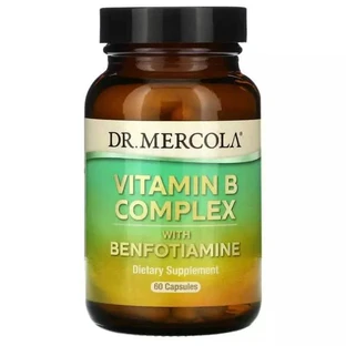 Комплекс Витаминов B с Бенфотиамином Vitamin B Complex with Benfotiamine Dr. Mercola 60 капсул