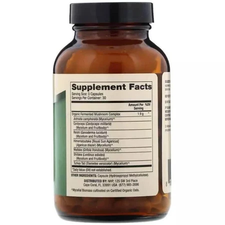 Комплекс ферментованих Грибов Fermented Mushroom Complex Dr. Mercola 90 капсул: ціни та характеристики