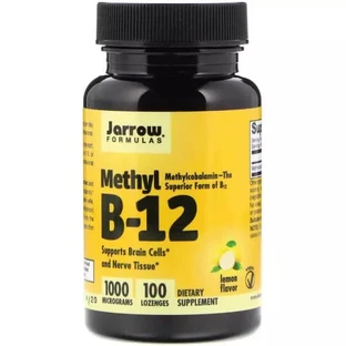 Метил B-12 Jarrow Formulas со вкусом лимона 1000 мкг, 100 леденцов