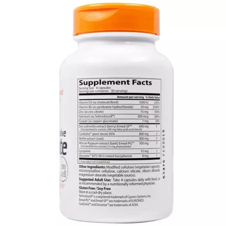 Всеосяжна формула для простати Doctor's Best Seleno Excell 120 гелевих капсул: ціни та характеристики