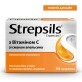 Стрепсилс с Витамином С со вкусом Апельсина №24 леденцы, облегчает боль в горле, 24 шт.