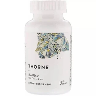 Мікроелементи з міддю і залізом Thorne Research BioMins with Copper & Iron 120 капсул