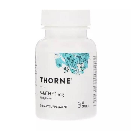 Фолієва кислота Метилфолат 5-MTHF Thorne Research 1 мг, 60 капсул