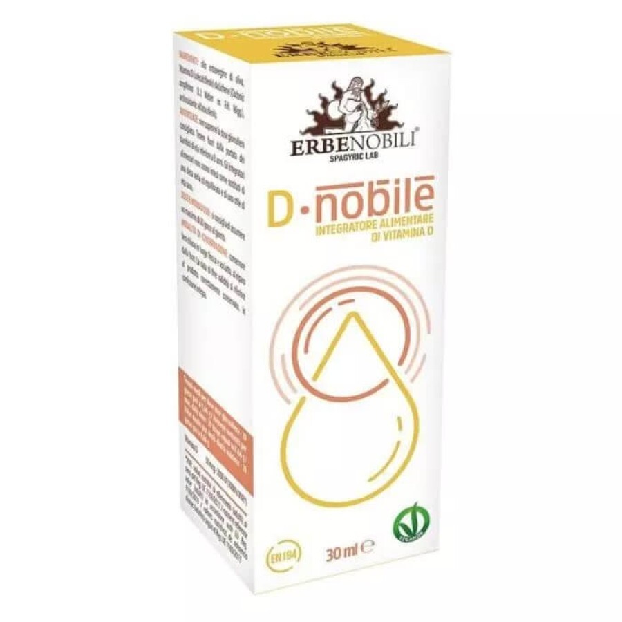 Вітамін D Erbenobil D Noble 2000 IU, 30 мл краплі: ціни та характеристики