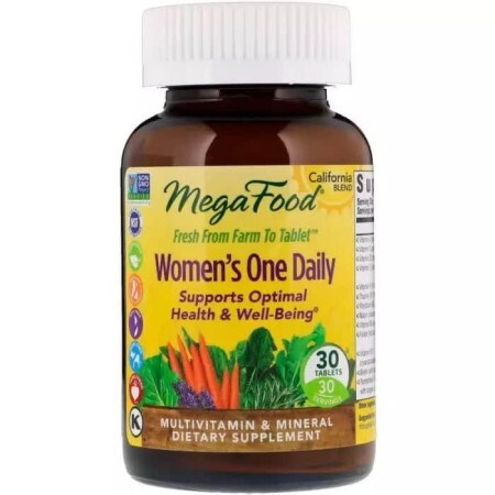 Мультивітаміни для жінок MegaFood Women's One Daily California Blend 30 таблеток