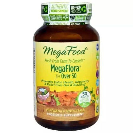 Пробіотики MegaFood MegaFlora Probiotic with Turmeric 60 капсул