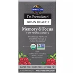 Комплекс для мозку, пам'яті та концентрації уваги Garden of Life Dr. Formulated Brain Health для молодих і дорослих 60 вегетаріанських таблеток: ціни та характеристики