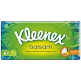 Носовые платки Kleenex Balsam трехслойные 8 пачек по 10 шт.