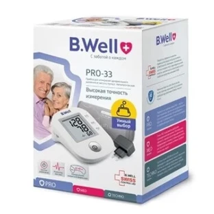 Тонометр B.Well PRO-33 автоматичний, манжета М-L 22-42 см