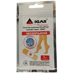 Пластырь медицинский Igar Мозольный 7 см х 2 см, №5
