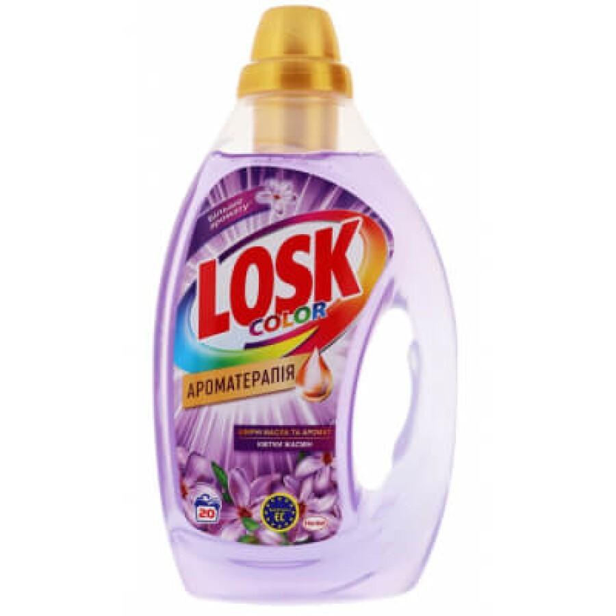 Гель для прання Losk Колор Ароматерапія з ефірними оліями та ароматом Жасміну 1 л: ціни та характеристики