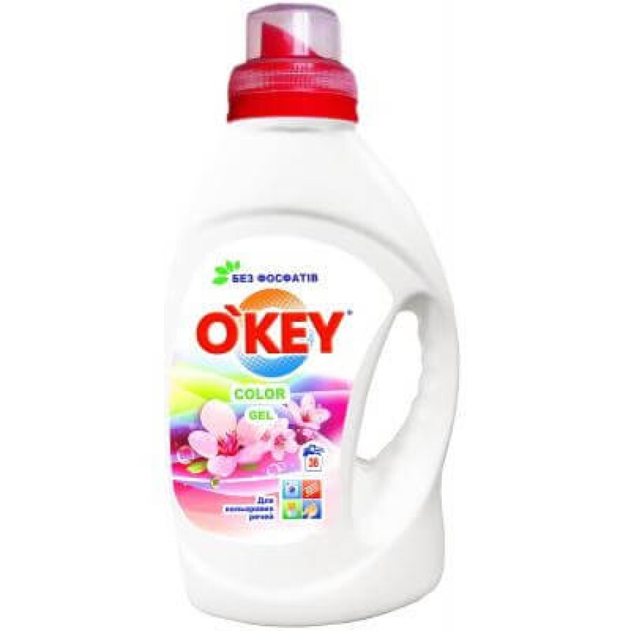 Гель для прання O'KEY Color 1.5 л: ціни та характеристики