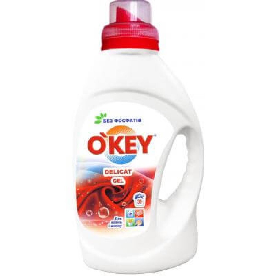 Гель для прання O'KEY Delicat 1.5 л: ціни та характеристики