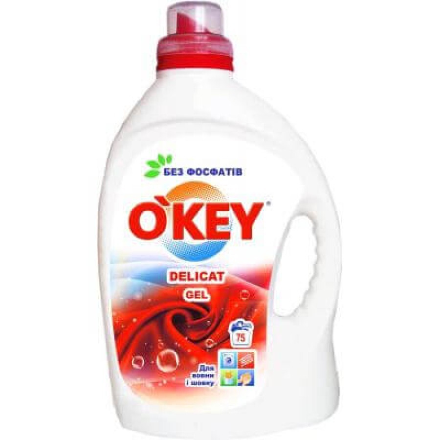 Гель для прання O'KEY Delicat 3 л: ціни та характеристики