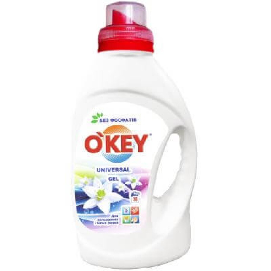 Гель для прання O'KEY Universal 1.5 л: ціни та характеристики