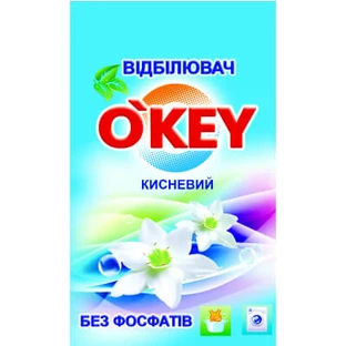 Відбілювач O'KEY кисневий для білої білизни 200 г