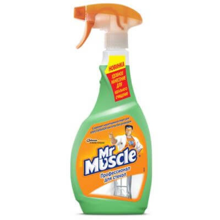Средство для мытья окон Mr Muscle зеленый 500 мл: цены и характеристики