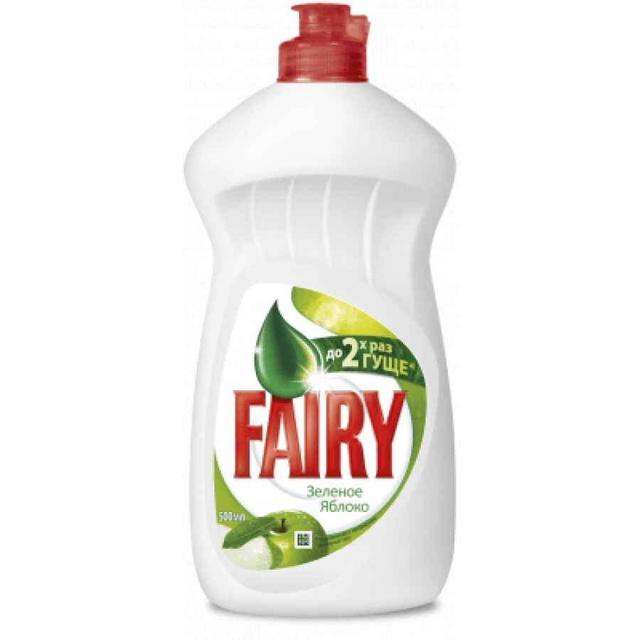 Засіб для ручного миття посуду Fairy Зелене яблуко 500 мл: ціни та характеристики
