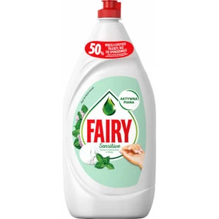 Средство для ручного мытья посуды Fairy Нежные руки Чайное дерево и Мята 1.35 л