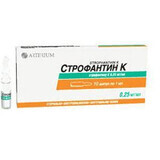 Строфантин к р-р д/ин. 0,25 мг/мл амп. 1 мл, пачка №10