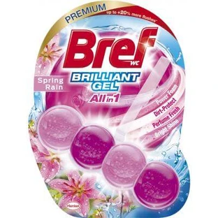 Туалетний блок Bref Блискучий гель Весняний дощ 42 г