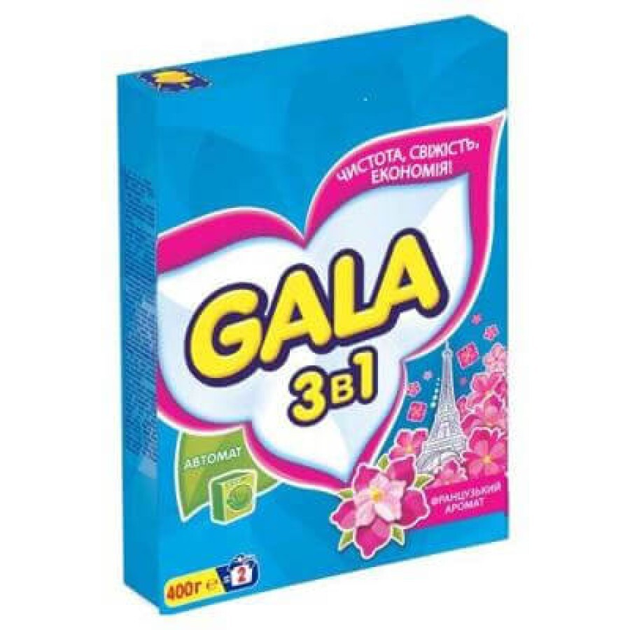 Пральний порошок Gala 3в1 Французький аромат 400 г: ціни та характеристики