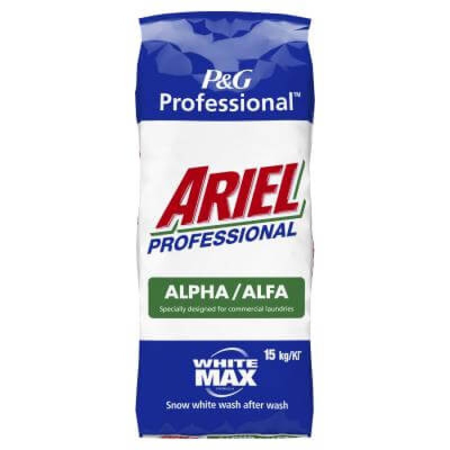 Пральний порошок Ariel Professional Alpha 15 кг: ціни та характеристики