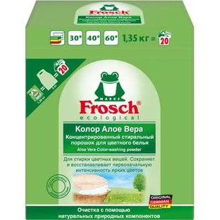 Пральний порошок Frosch Колор Алое Вера 1,35 кг
