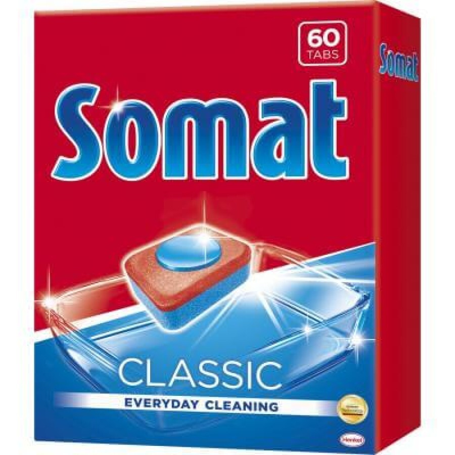 Таблетки для посудомоечных машин Somat Classic 60 шт: цены и характеристики