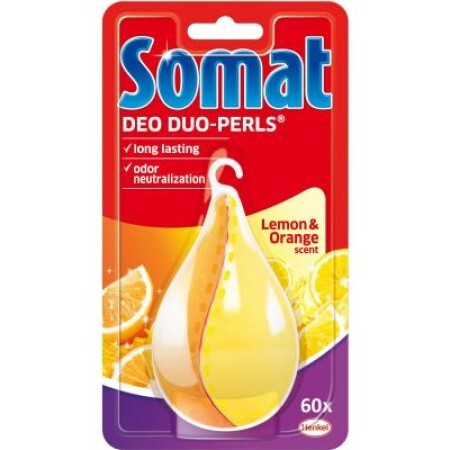 Таблетки для посудомийних машин Somat ароматизатор Deo Duo-Pearls Lemon & Orange