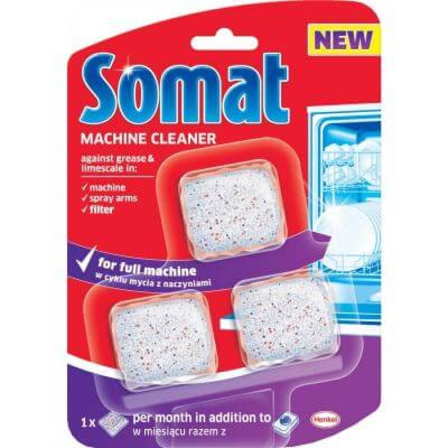 Таблетки для посудомоечных машин Somat Machine Cleaner 60 г: цены и характеристики