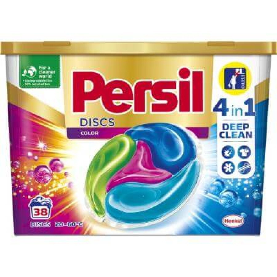 Капсули для прання Persil Discs Color Deep Clean 38 шт: ціни та характеристики