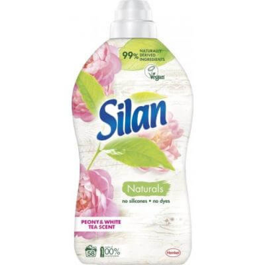 Кондиционер для белья Silan Naturals Ароматы пиона и белого чая 1.45 л: цены и характеристики