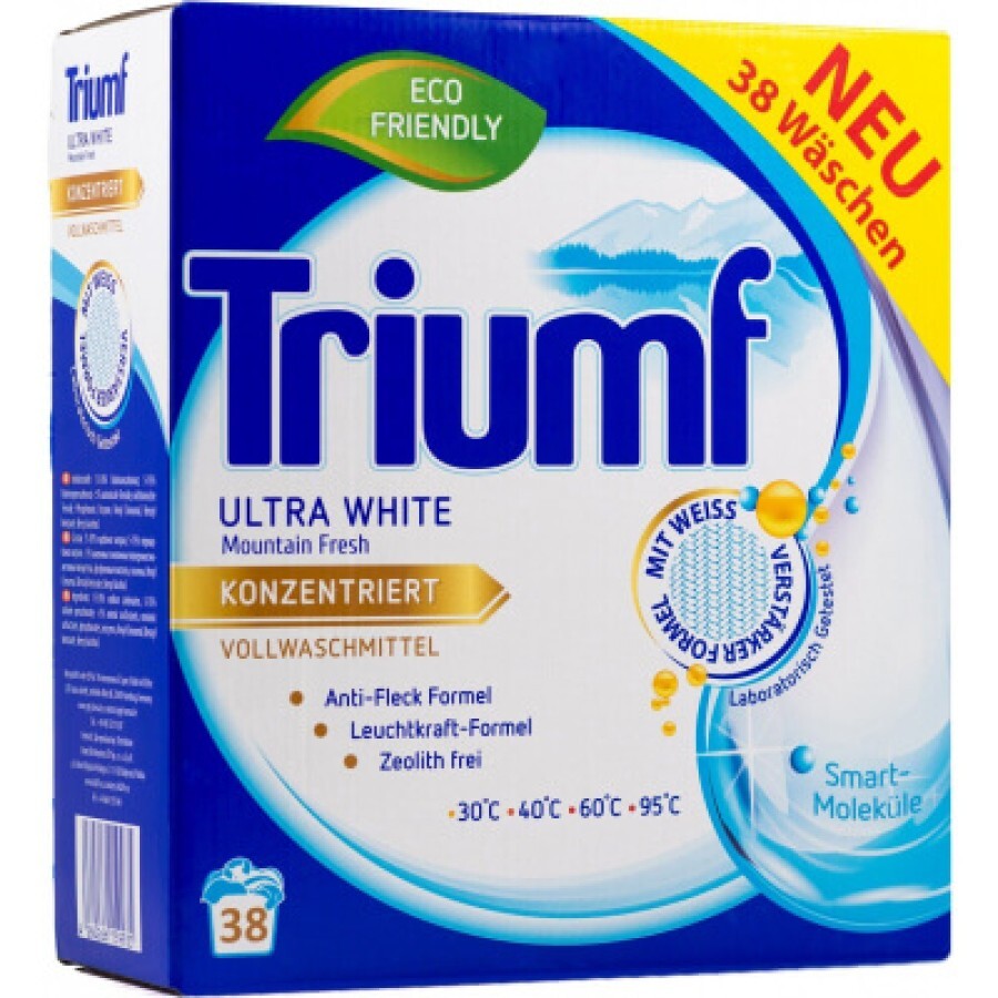 Пральний порошок Triumf Ultra White для білої білизни 2.8 кг: ціни та характеристики