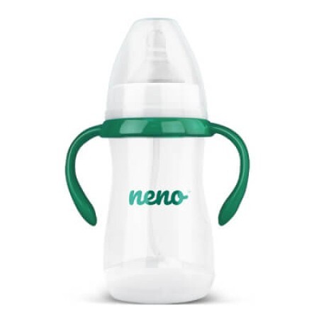 Пляшечка для годування Neno 240 мл із системою гравітації - new Q1